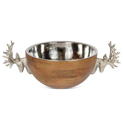 Culinary Concepts London Huntsman Medium Stag Head Wooden Bowl